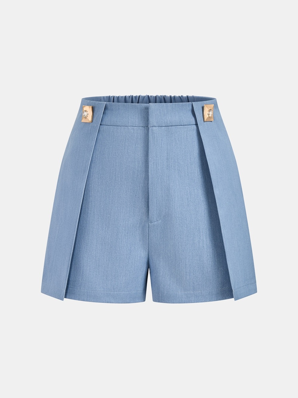 COMMENSE Mid Waist Embellished Casual Shorts